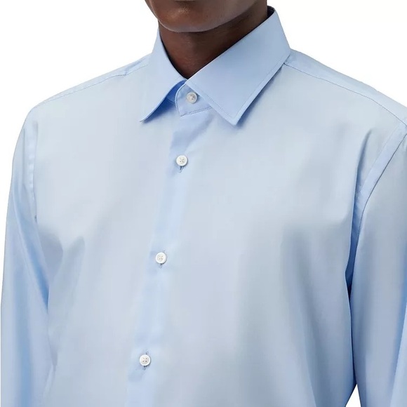 Hugo Boss s size Blue Dress Shirt men nwt 100% cotton - Picture 2 of 10